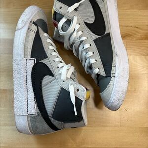 Nike Black and Gray Retro Sneakers